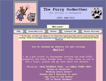 Tablet Screenshot of furrygodmom.com